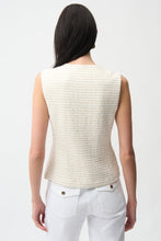 Load image into Gallery viewer, Bouclé Fitted Vest With Gold Buttons
