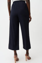 Load image into Gallery viewer, Stretch Poplin Pull on Culotte Pants - Navy
