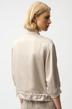Load image into Gallery viewer, Satin Jacket with Drawstring Hem
