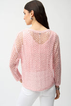 Load image into Gallery viewer, Sequins Yarn Chevron Print Long Sleeve Sweater
