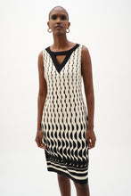 Load image into Gallery viewer, Silky Knit Geometric Print Sheath Dress
