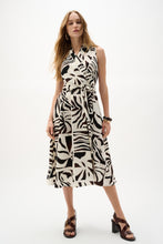 Load image into Gallery viewer, Gauze Tropical Print Fit And Flare Wrap Dress
