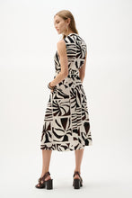 Load image into Gallery viewer, Gauze Tropical Print Fit And Flare Wrap Dress
