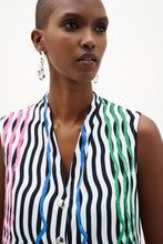 Load image into Gallery viewer, Stripe Print Sleeveless Blouse

