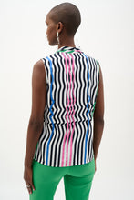 Load image into Gallery viewer, Stripe Print Sleeveless Blouse
