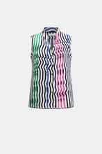 Load image into Gallery viewer, Stripe Print Sleeveless Blouse

