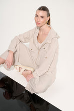 Load image into Gallery viewer, Stretch Woven Hooded Boxy Utility Jacket
