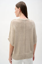 Load image into Gallery viewer, Viscose and Lurex Sweater Knit Relaxed Top
