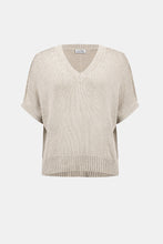 Load image into Gallery viewer, Viscose and Lurex Sweater Knit Relaxed Top
