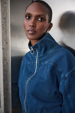 Load image into Gallery viewer, Denim Bomber Jacket
