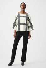 Load image into Gallery viewer, Brushed Plaid Boat Neck Sweater
