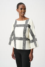 Load image into Gallery viewer, Brushed Plaid Boat Neck Sweater
