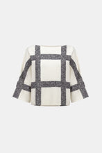 Load image into Gallery viewer, Brushed Plaid Boat Neck Sweater
