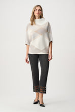 Load image into Gallery viewer, Plaid Funnel Neck Sweater
