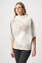 Load image into Gallery viewer, Plaid Funnel Neck Sweater
