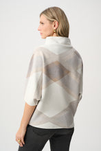 Load image into Gallery viewer, Plaid Funnel Neck Sweater
