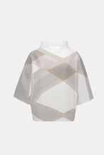Load image into Gallery viewer, Plaid Funnel Neck Sweater
