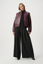 Load image into Gallery viewer, Leatherette Bomber Jacket
