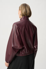 Load image into Gallery viewer, Leatherette Bomber Jacket
