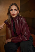 Load image into Gallery viewer, Leatherette Bomber Jacket
