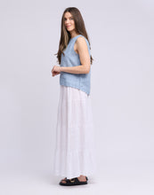 Load image into Gallery viewer, Lucia Tiered Linen Skirt
