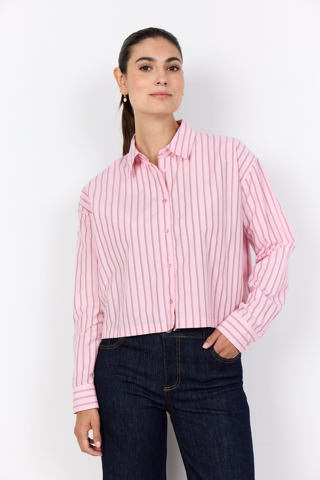 Pink Pin Striped Blouse