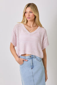 Melange relaxed Pullover Sweater