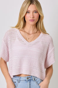 Melange relaxed Pullover Sweater