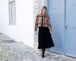 Sweater Pleated Skirt