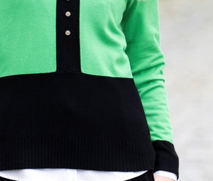 Sweater Kelly Green & Black