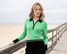 Load image into Gallery viewer, Kelly Green V Neck Sweater
