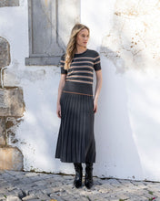 Load image into Gallery viewer, Striped Sweater Knit Top
