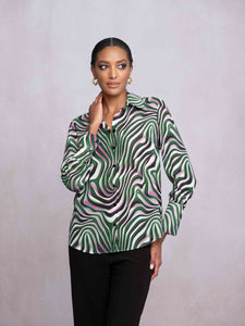 Zebra Patterned Blouse