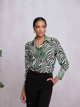 Load image into Gallery viewer, Zebra Patterned Blouse
