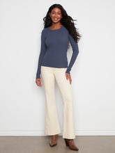 Load image into Gallery viewer, Tencel Ribbed Long Sleeved TOp
