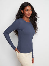 Load image into Gallery viewer, Tencel Ribbed Long Sleeved TOp
