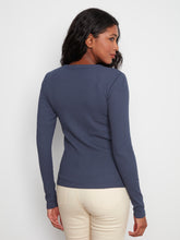 Load image into Gallery viewer, Tencel Ribbed Long Sleeved TOp
