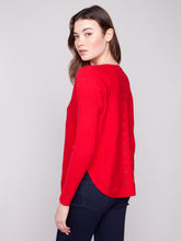 Load image into Gallery viewer, Sweater with lace up detail
