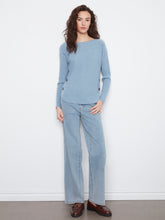 Load image into Gallery viewer, Side Button Sweater- Azure
