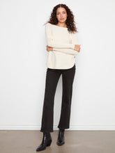 Load image into Gallery viewer, Side Button Sweater Cream

