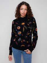 Load image into Gallery viewer, Embroidery Mock Neck Sweater
