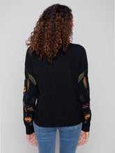 Load image into Gallery viewer, Embroidery Mock Neck Sweater
