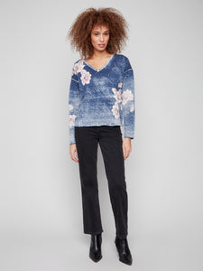 Reversible V Neck Sweater