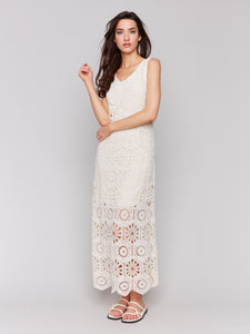 Crocheted Sleeveless Maxi Dress