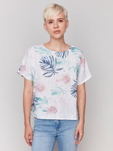Load image into Gallery viewer, Short Sleeved Tropical Top
