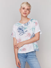 Load image into Gallery viewer, Short Sleeved Tropical Top
