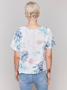 Short Sleeved Tropical Top