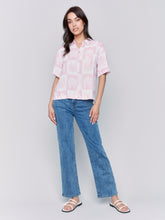 Load image into Gallery viewer, Short Sleeved Printed Blouse

