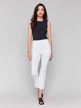 Load image into Gallery viewer, White Cropped Cuffed Pant
