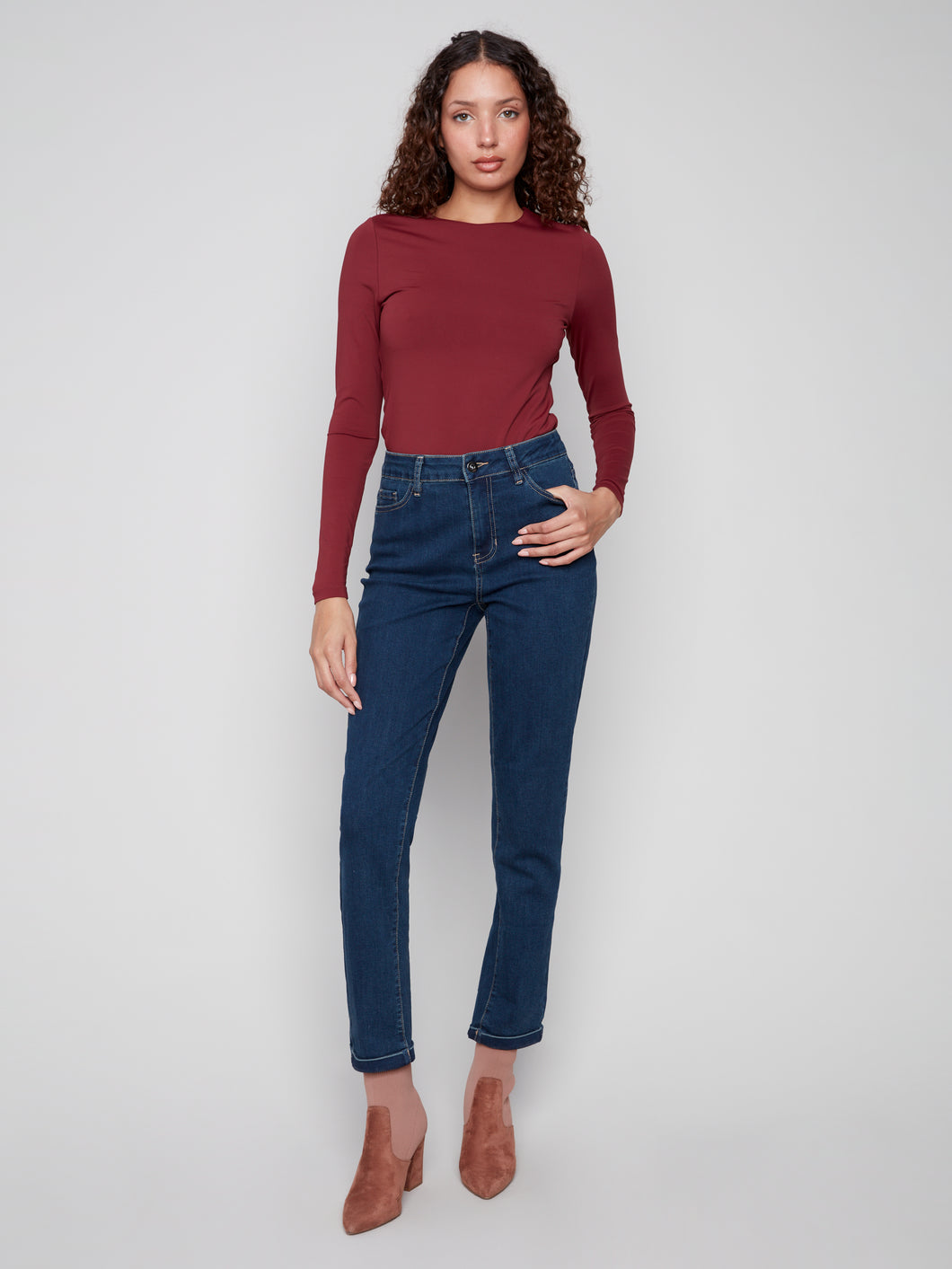 Denim with Cuffed Hem